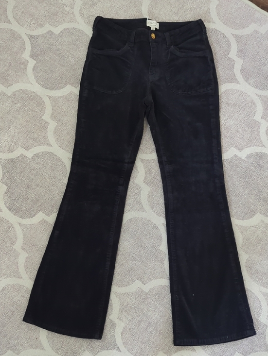 Pilcro Pants - Pilcro Dark Gray Corduroy Pants Bellbottom Flare Size 28
